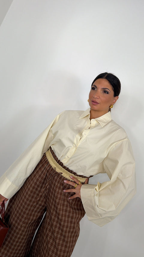 CAMICIA CON MANICA A CAMPANA