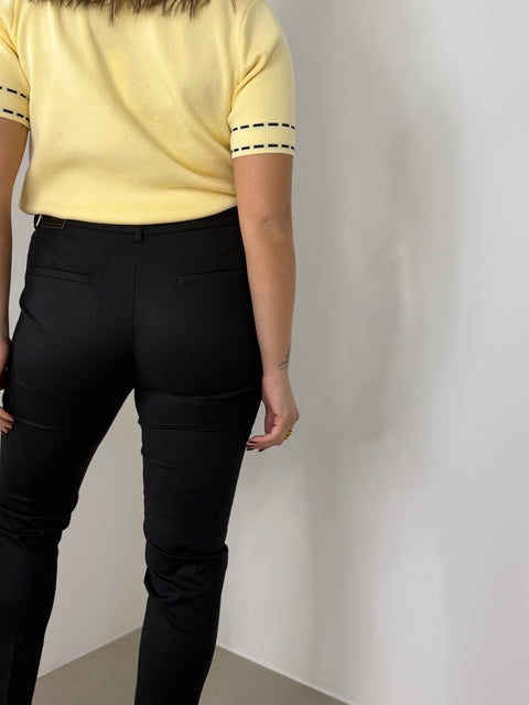 PANTALONE CAPRI NERO BASIC