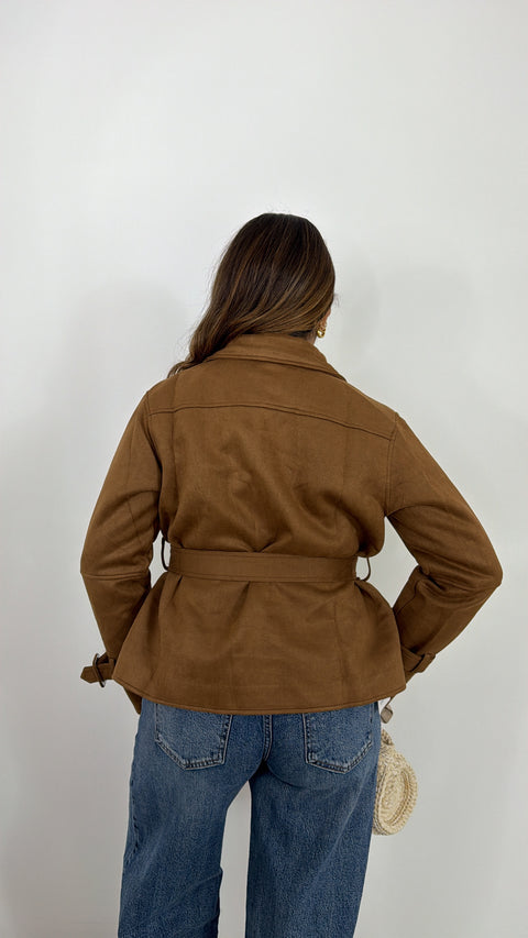 TRENCH IN ECO CAMOSCIO CAMEL