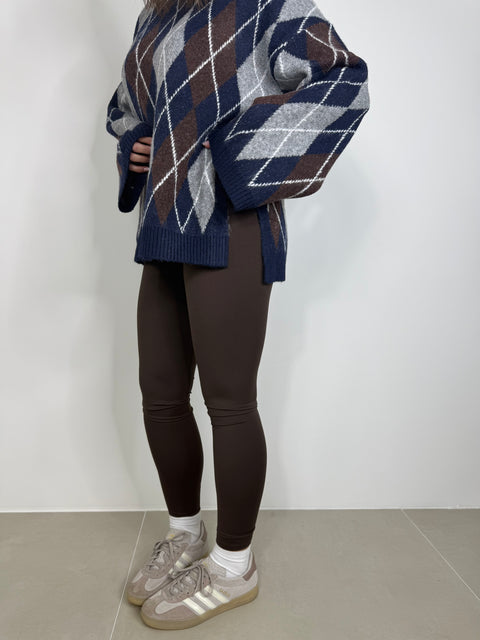 LEGGINGS MODELLANTE CIOCCOLATO 603-26