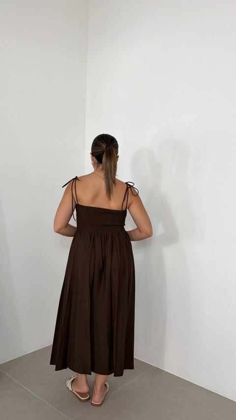 DRESS CAMILLA MARRONE