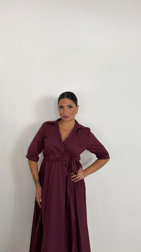 DRESS IVANA BORGOGNA