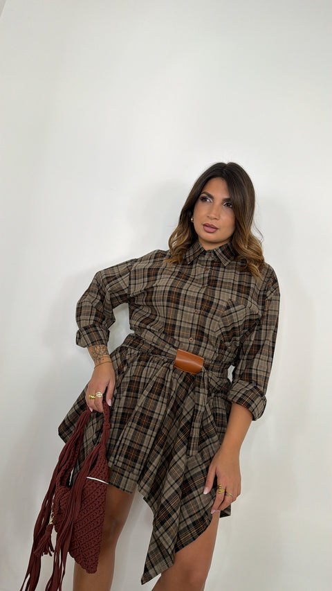 SET QUADRONI CON GONNA GRIGIO