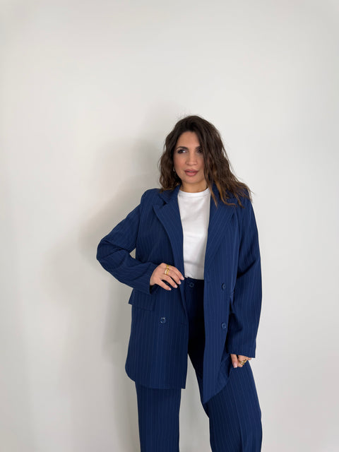 TAILLEUR ESTER GESSATO BLU