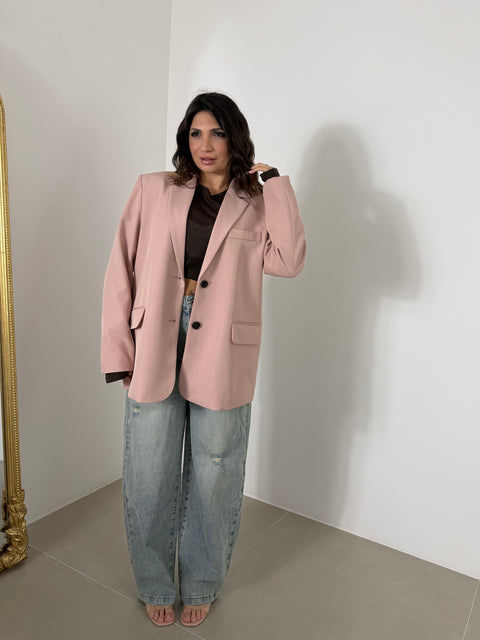 BLAZER APERTA SUL RETRO ROSA