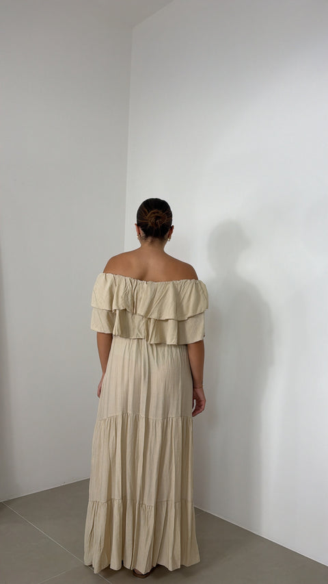 DRESS MENA BEIGE