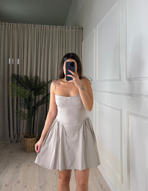 DRESS MICOL MINI BEIGE