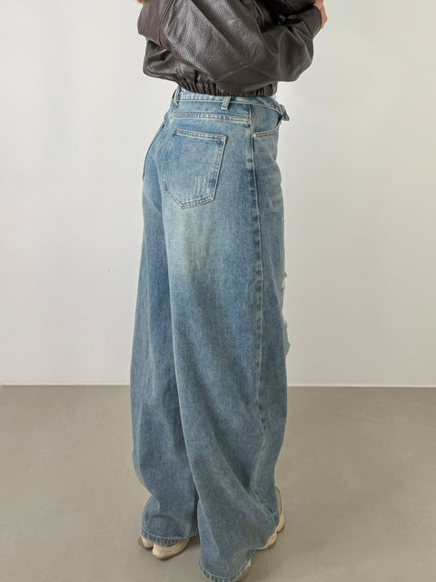 JEANS BALLOON CON RISVOLTO 12611