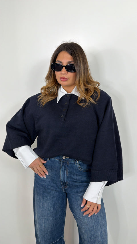 PULLOVER ADELE BLU