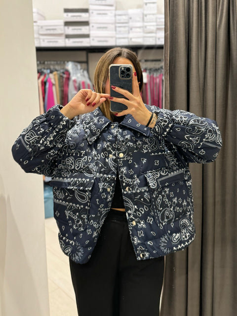 BOMBER ETRO BLU