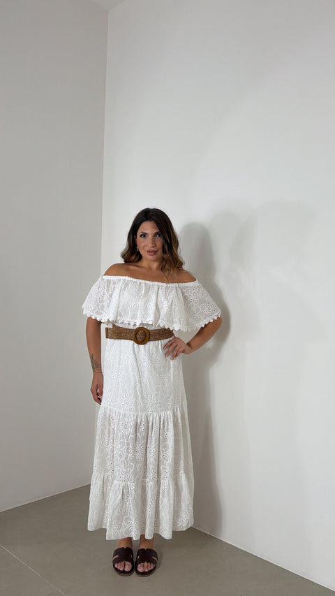 DRESS MINORCA BIANCO