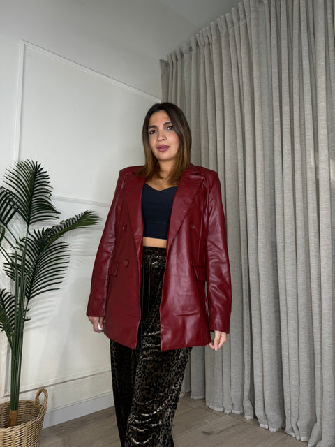 BLAZER IN ECOPEL BORDEAUX