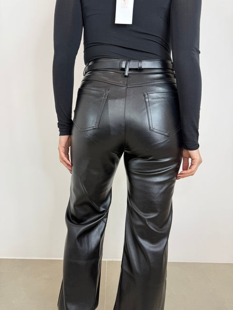 PANTALONE ECOPEL CON CINTURA