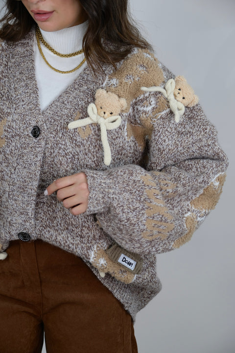 CARDIGAN CON TEDDY
