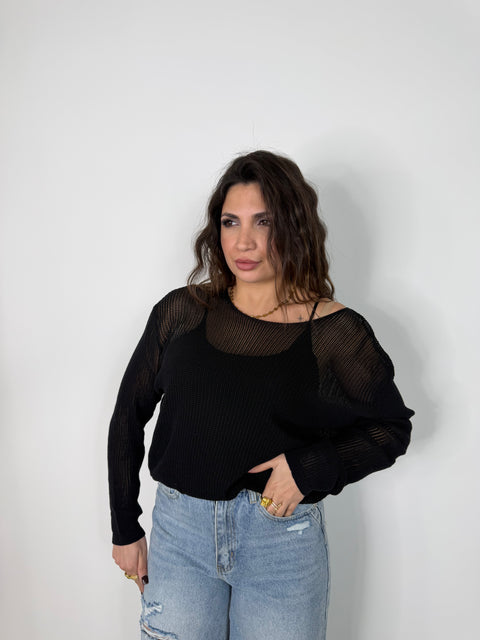 MAGLIA DINA NERA