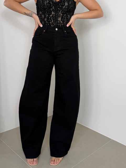 JEANS BAGGY NERO