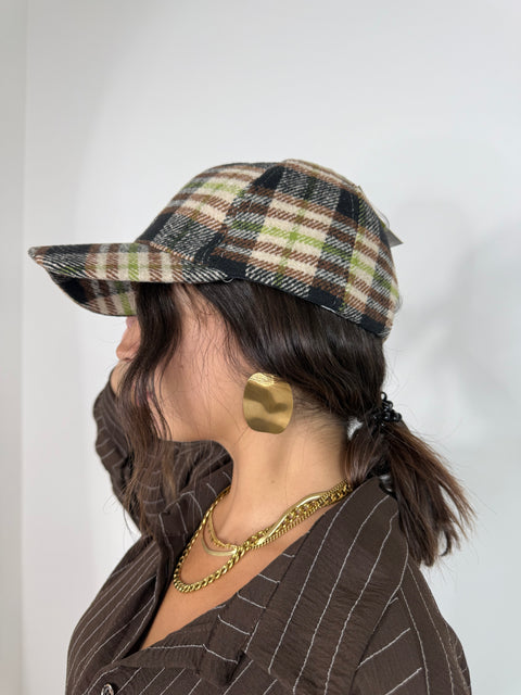 BERRETTO TARTAN VERDE