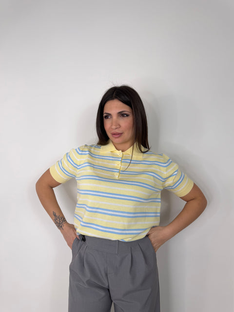 MAGLIA POLO GISELLA GIALLA