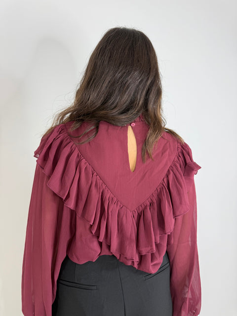 CAMICIA SOFIA BORDEAUX