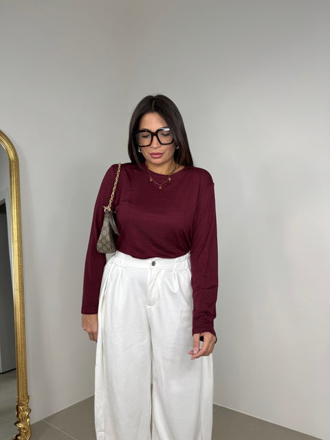 MAGLIA GISELLA BORDEAUX