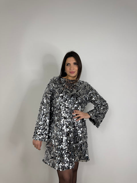 DRESS CAMPANA CON PAILLETTIES