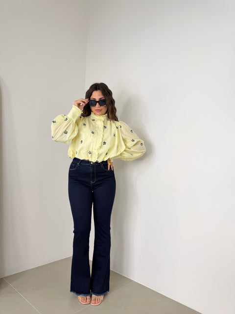 JEANS ZAMPA SFRANGIATO