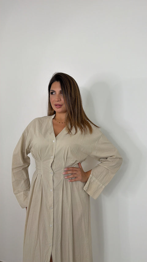 DRESS TANZANIA BEIGE