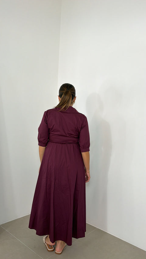 DRESS IVANA BORGOGNA