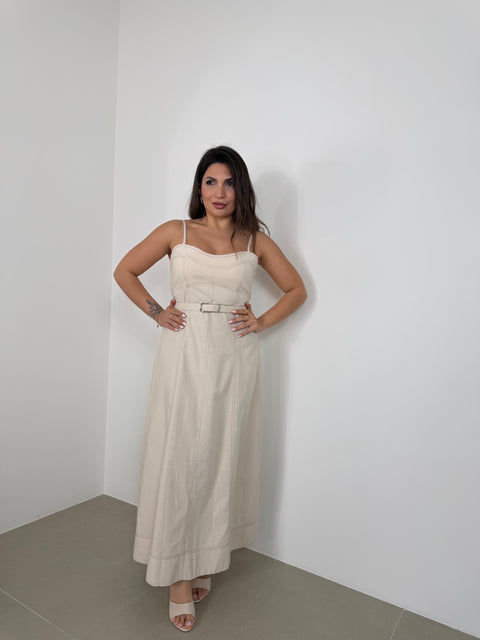 DRESS FORTUNA BEIGE