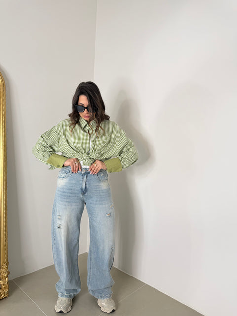 JEANS BALLOON CON STRAPPI