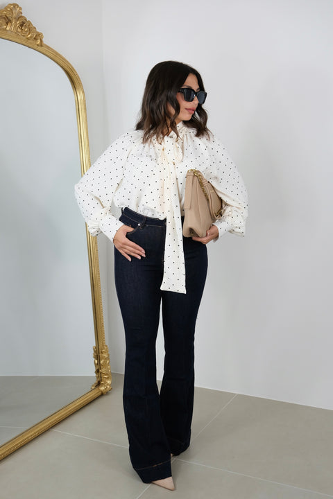 JEANS ZAMPA DENIM SCURO