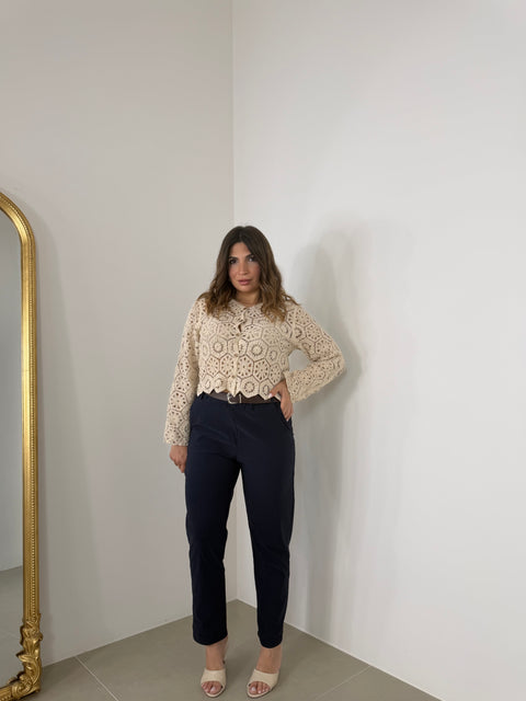 PANTALONE SUS BLU CAPRI