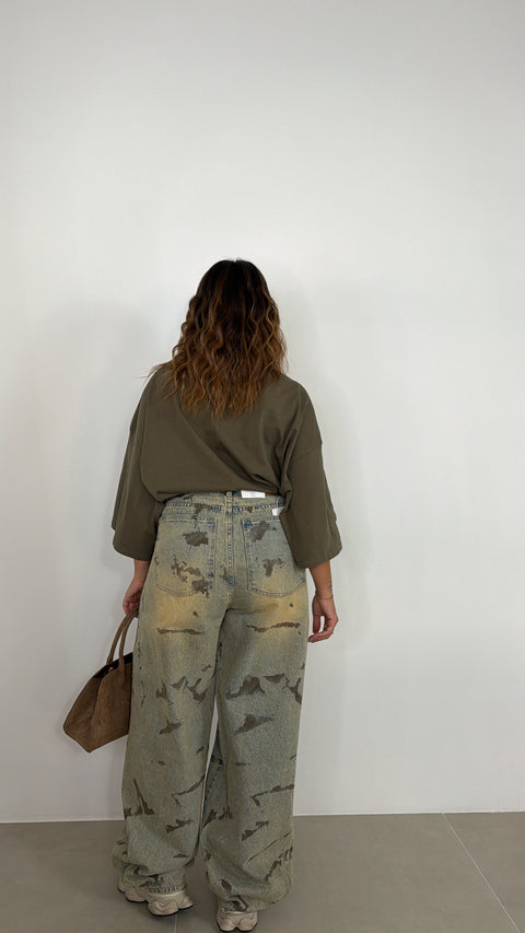JEANS CON STAMPE SEESEE