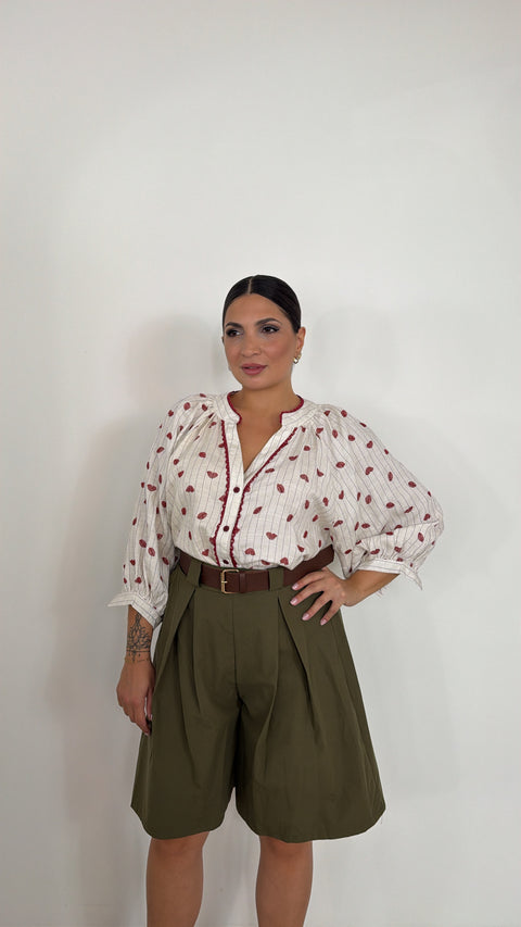 CAMICIA CUORI E BACI BIANCA