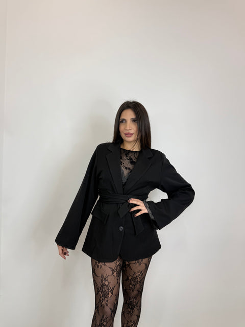 BLAZER CON FUSCIACCA NERA