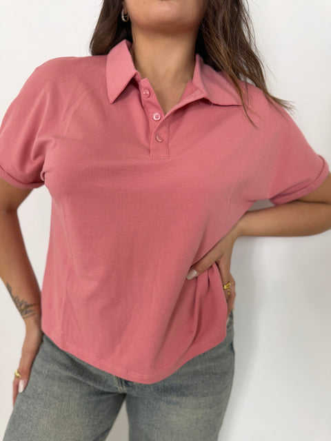 MAGLIA POLO MY STAR ROSA 5547