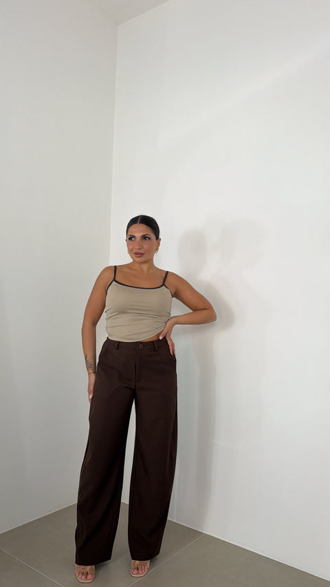 PANTALONE BALLOON MARRONE 9013