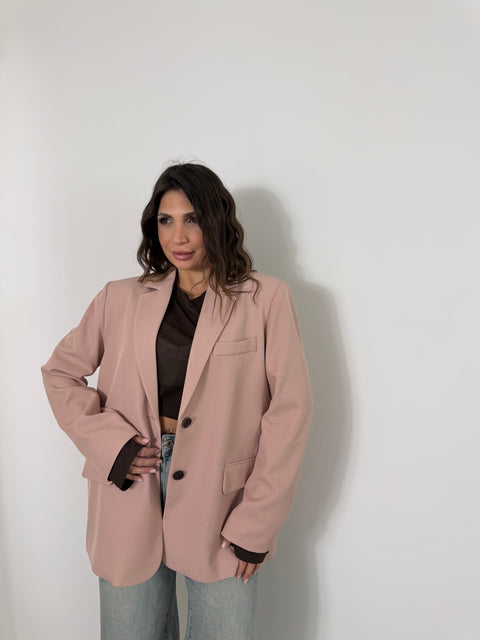 BLAZER APERTA SUL RETRO ROSA
