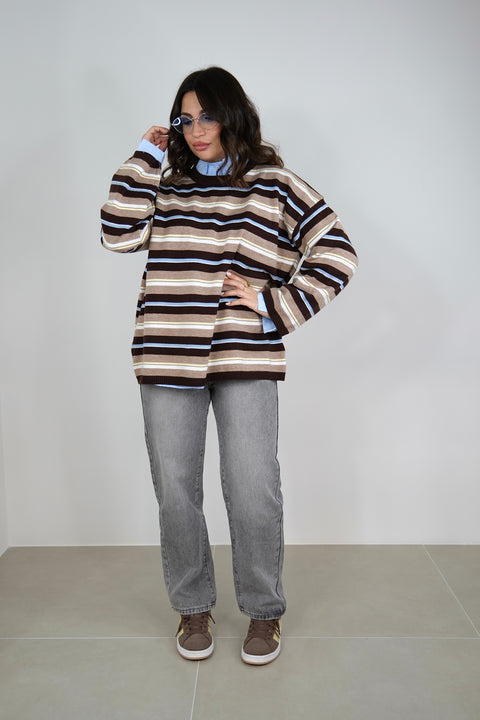 JEANS MOM FIT GRIGIO 2458