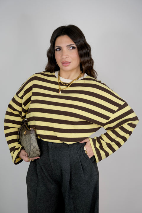 MAGLIa RIGHE STRETTE GIALLO