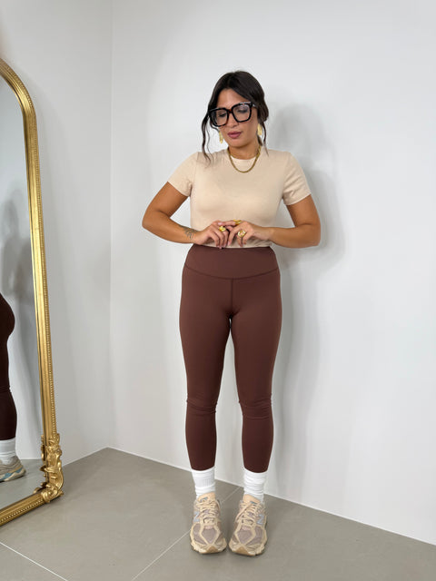 LEGGINGS MODELLANTE MARRONE