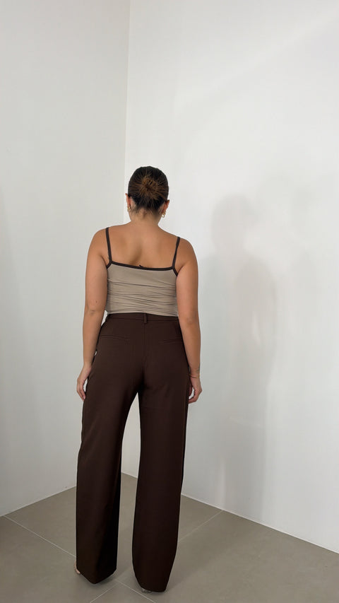 PANTALONE BALLOON MARRONE 9013