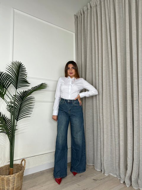 JEANS PALAZZO LARGO