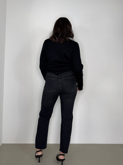 JEANS STRAIGHT GRIGIO SCURO