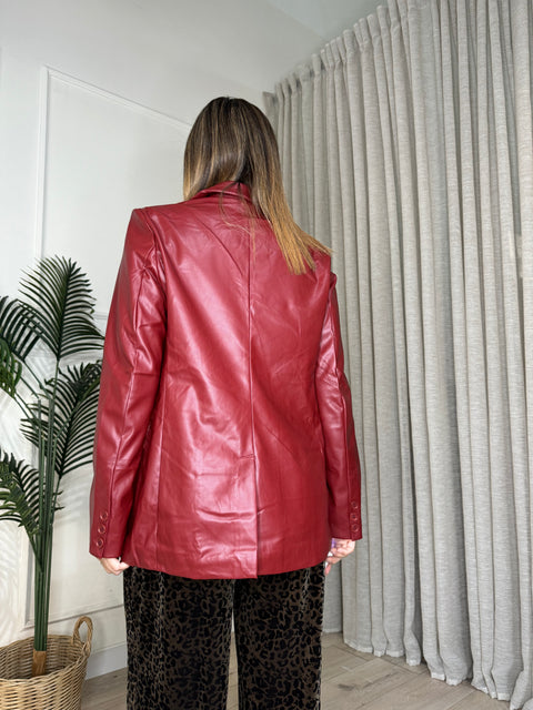 BLAZER IN ECOPEL BORDEAUX