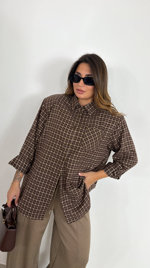 CAMICIA CIRILLA MARRONE