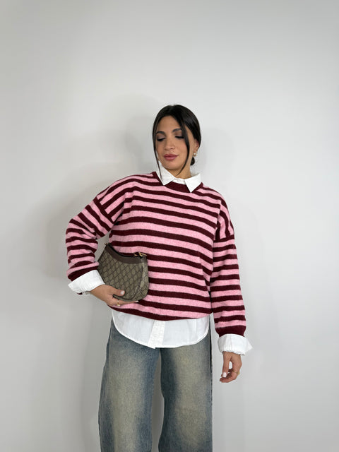 PULLOVER LISA BORDEAUX