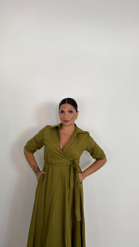 DRESS IVANA VERDE LIME