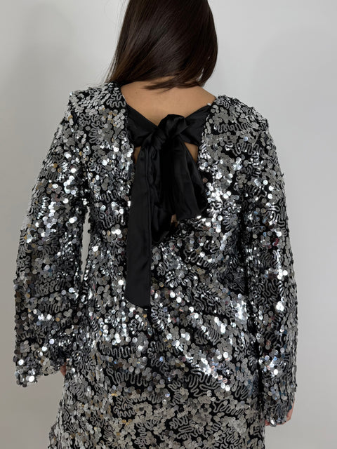 DRESS CAMPANA CON PAILLETTIES
