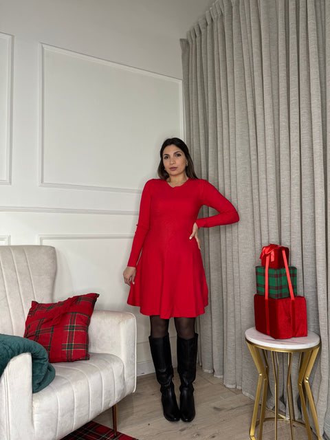 DRESS LAVINIA ROSSO